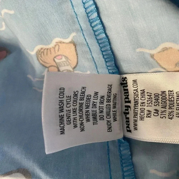 Party Pants Men’s Neon Blue Super Star Fish Swim Trunks Board Shorts Medium - Picture 12 of 12